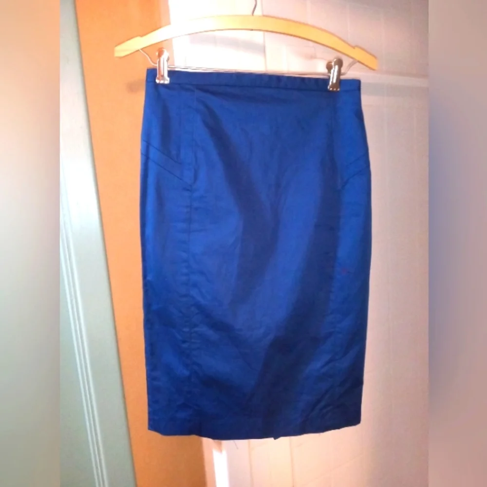 ✏️ Blue EXPRESS pencil skirt - Picture 1 of 4